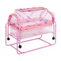 Multi functional iron baby bed foldable baby bed with mosquito net #CMC707-2