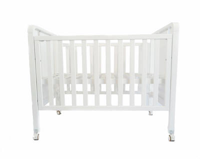 White painted wooden baby bed MWC6057
