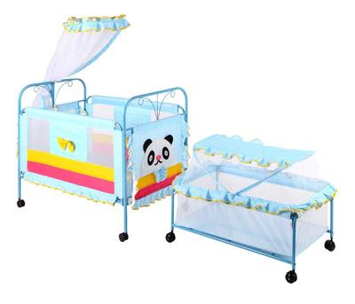 New born baby metal crib with cot and mosquito net MMC9308-2