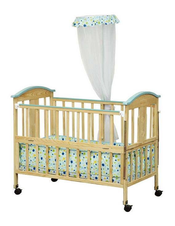 Eco-friendly wooden crib for new born baby MWC301
