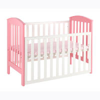 Solid wood cribs with adjustable side bar MWC6003