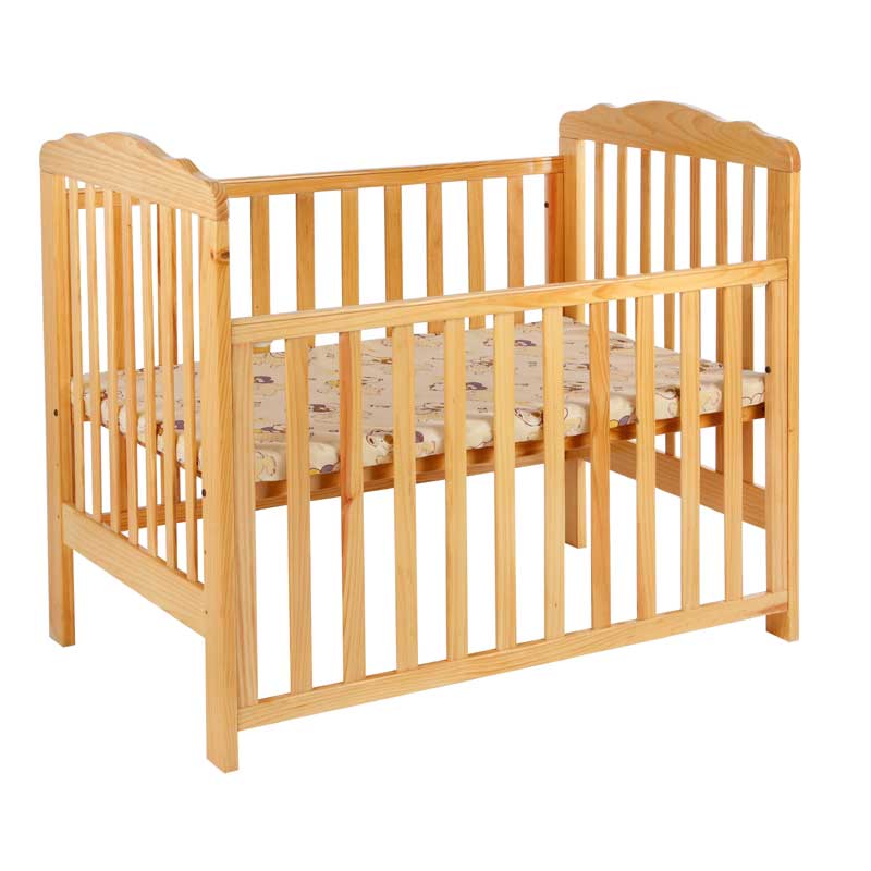 Burlywood baby bed without paint MWC6004