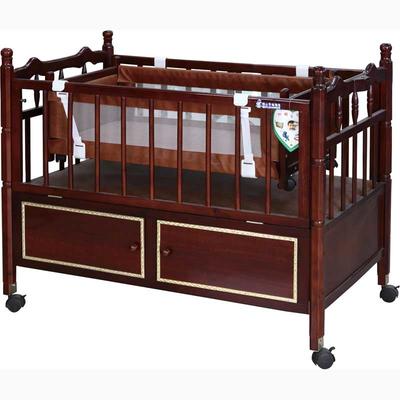 Brown wooden cribs with swing CWC5163P