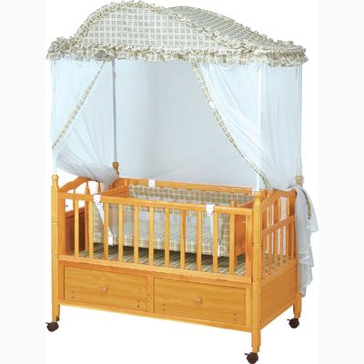 Burlywood solid wooden cribs CWC5105