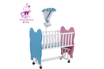 Colorful baby cribs with mosquito net for sale