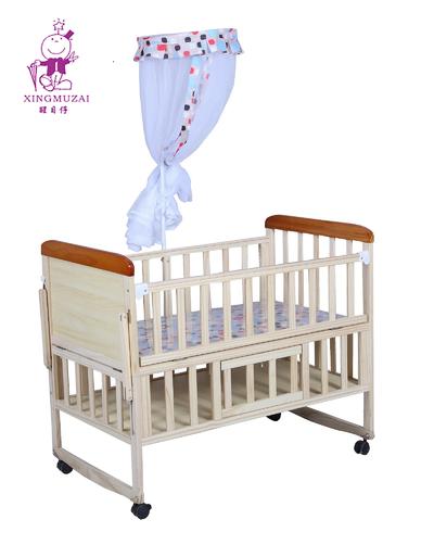 Classic wooden baby bed protected 5455-Z