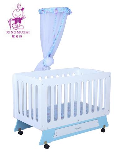 Wholesale wooden baby bed, multi-funtion baby crib for new born baby