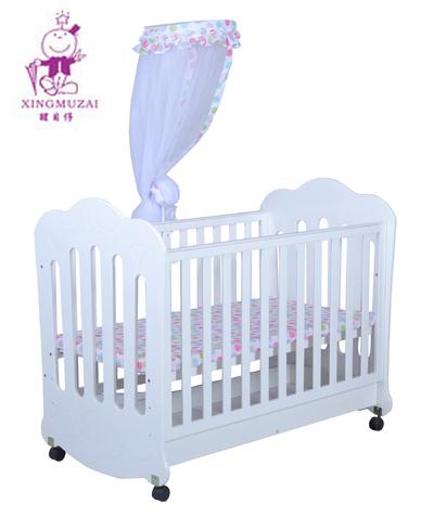 Baby bed portable, baby bed wood, baby crib with wheel
